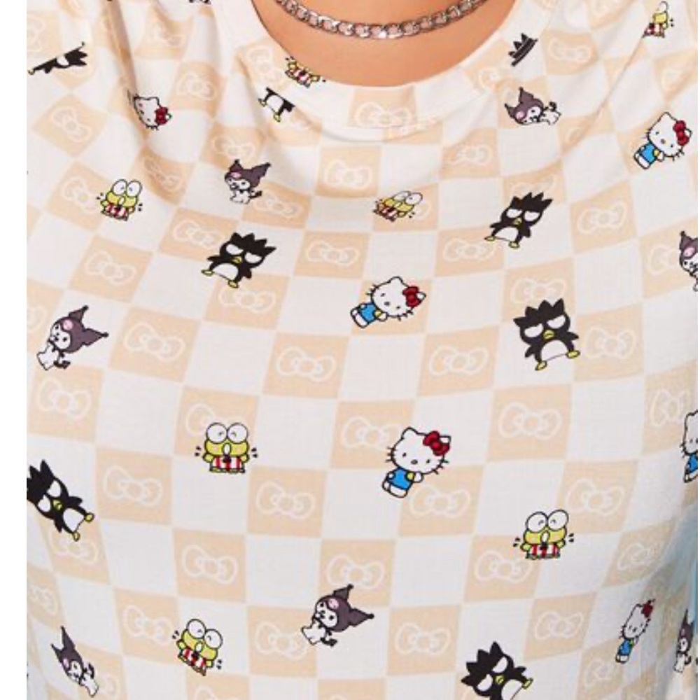 Hello Kitty X Forever 21 checker board tee